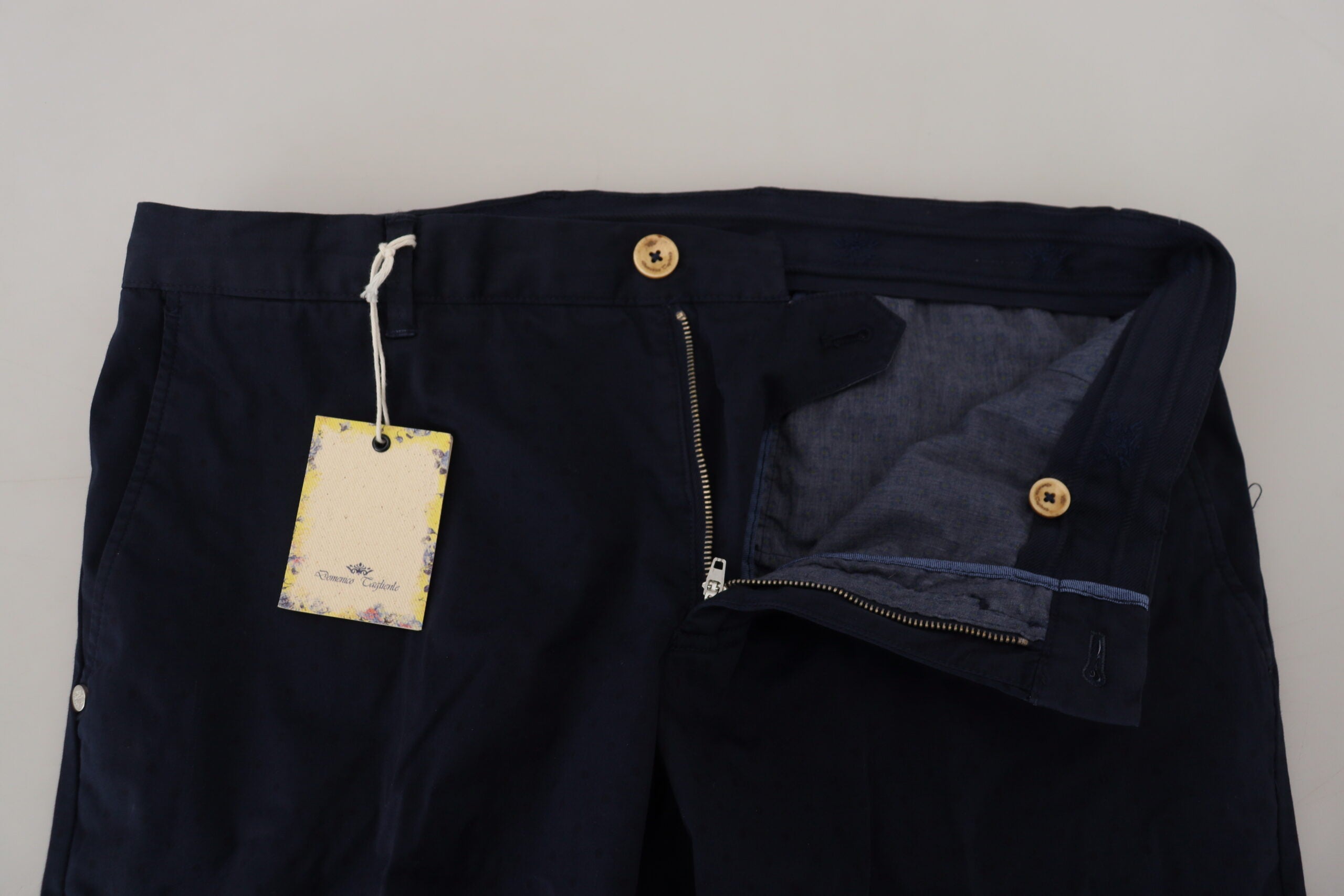 Domenico Tagliente Dark Blue Cotton Skinny Men Pants -   -  Domenico Tagliente. Domenico Tagliente Dark Blue Cotton Skinny Men Pants -   -  Domenico Tagliente.