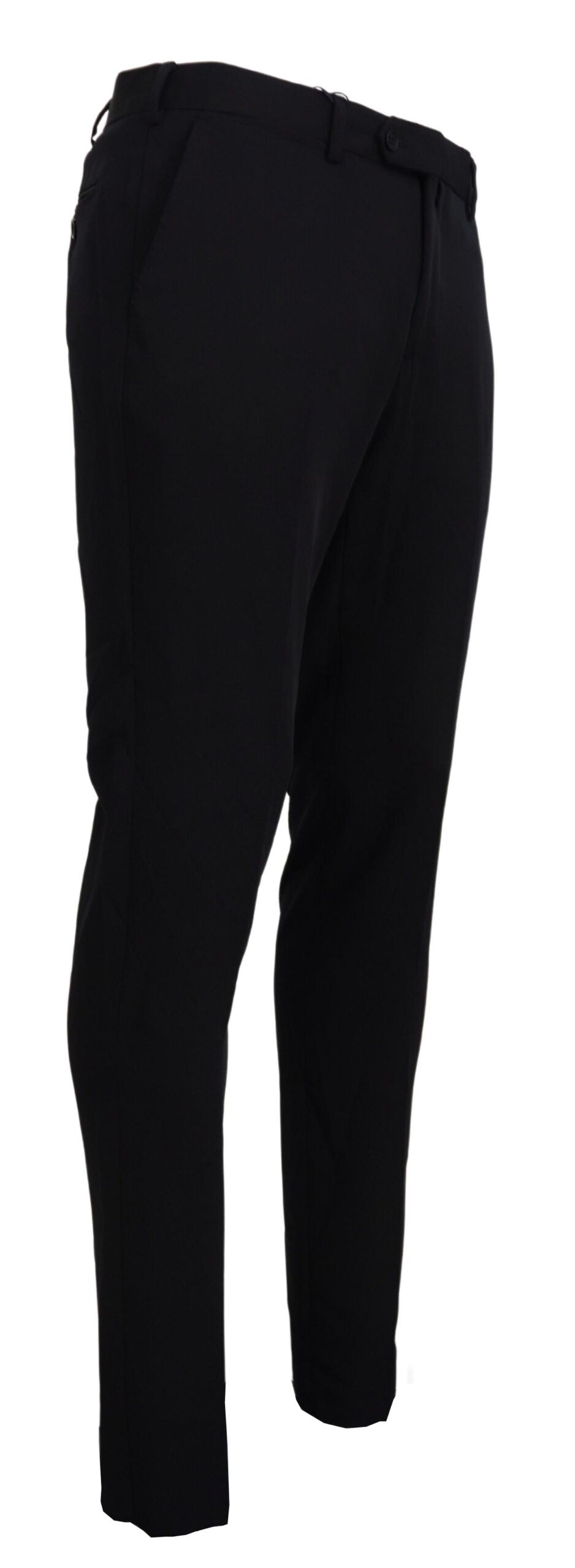 Domenico Tagliente Black Polyester Tapered Dress Pants -   -  Domenico Tagliente. Domenico Tagliente Black Polyester Tapered Dress Pants -   -  Domenico Tagliente.