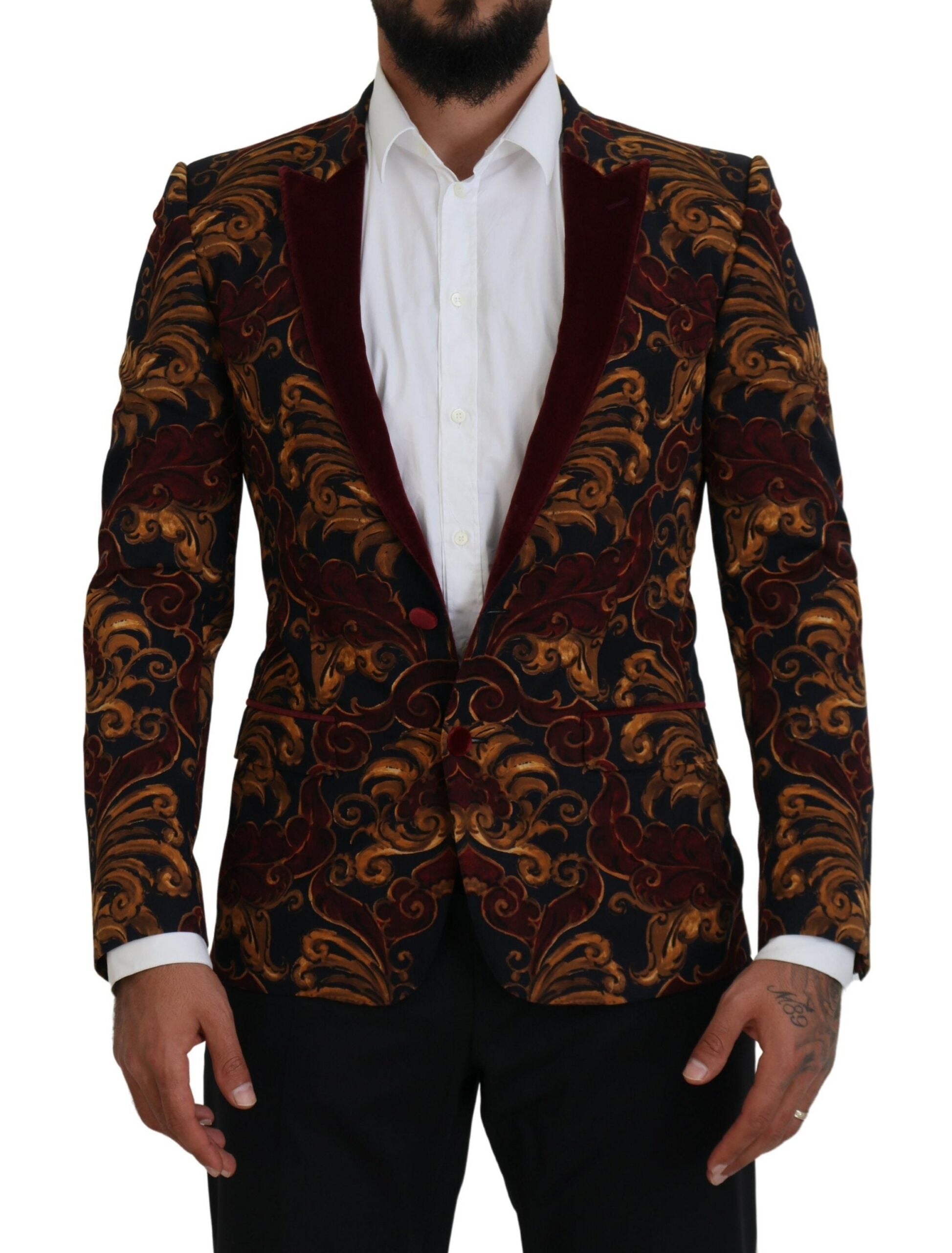 Dolce & Gabbana Multicolor Floral Single Breasted Martini Blazer -   -  Dolce & Gabbana.
