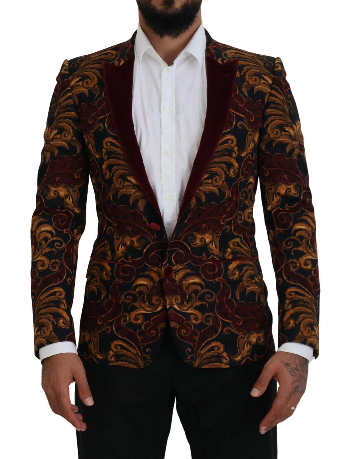 Dolce & Gabbana Multicolor Floral Single Breasted Martini Blazer -   -  Dolce & Gabbana.