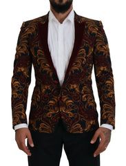 Dolce & Gabbana Multicolor Floral Single Breasted Martini Blazer -   -  Dolce & Gabbana.