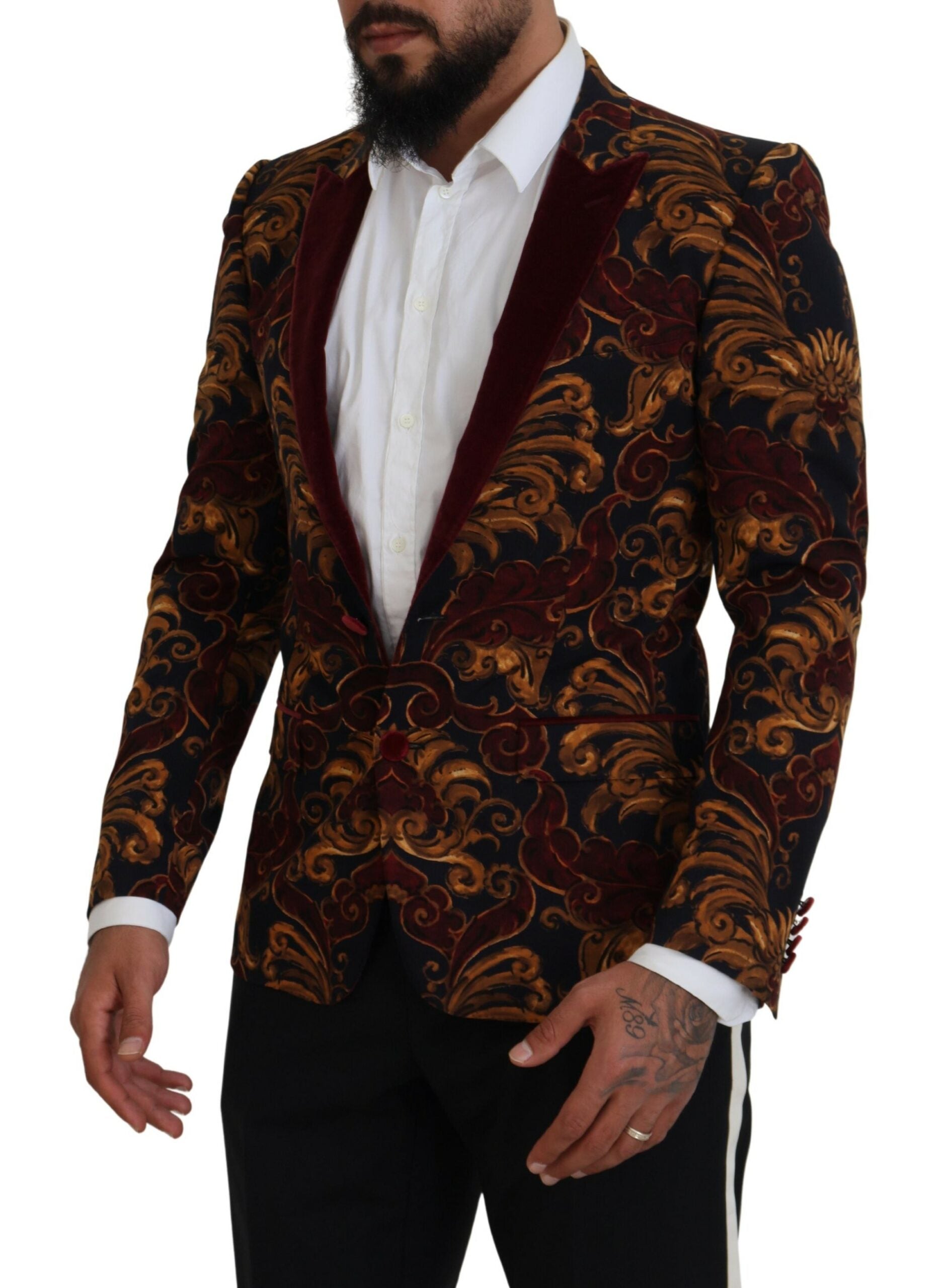 Dolce & Gabbana Multicolor Floral Single Breasted Martini Blazer -   -  Dolce & Gabbana. Dolce & Gabbana Multicolor Floral Single Breasted Martini Blazer -   -  Dolce & Gabbana.