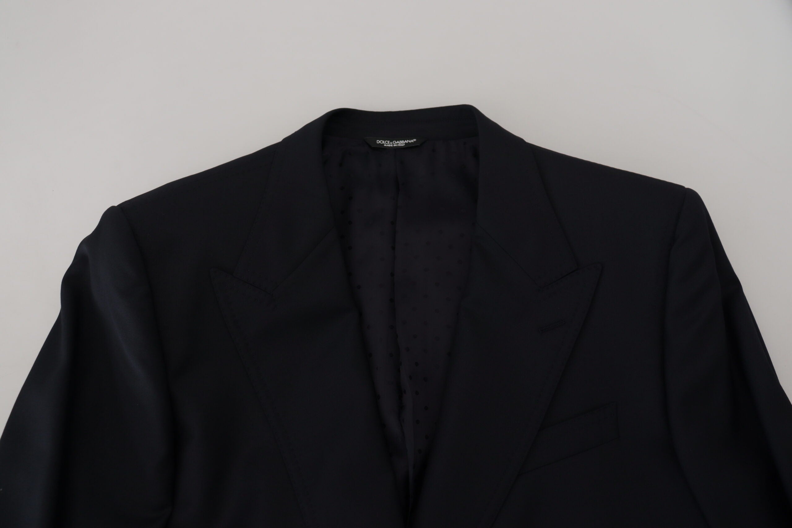 Dolce & Gabbana Dark Blue Wool Formal Sicilia Blazer -   -  Dolce & Gabbana. Dolce & Gabbana Dark Blue Wool Formal Sicilia Blazer -   -  Dolce & Gabbana.