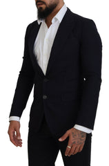 Dolce & Gabbana Blue Wool Formal Taormina Blazer -   -  Dolce & Gabbana.