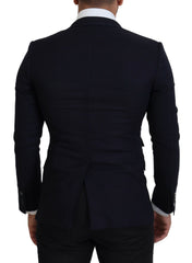 Dolce & Gabbana Blue Wool Formal Taormina Blazer -   -  Dolce & Gabbana.
