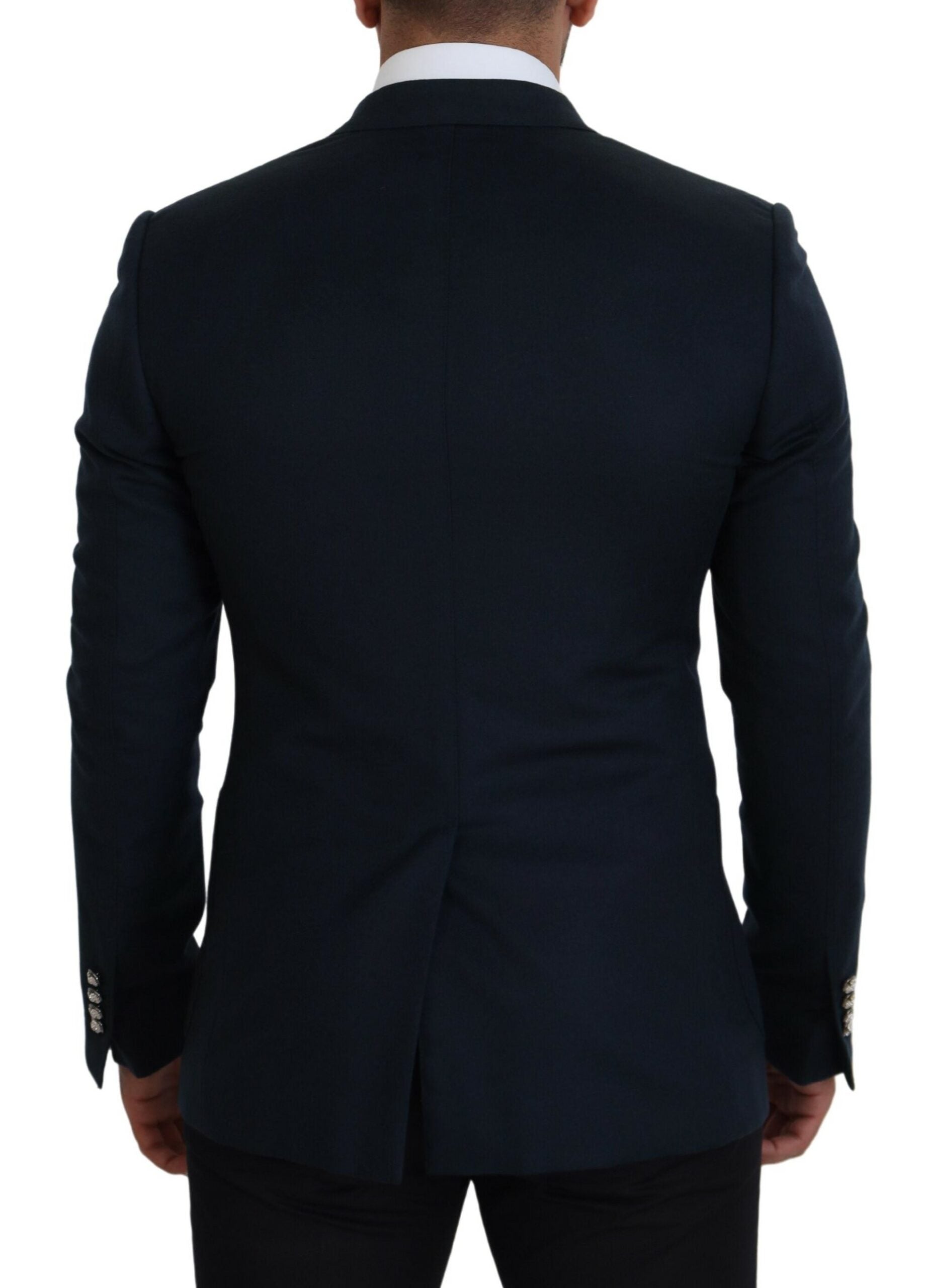 Dolce & Gabbana Blue Double Breasted Formal Coat Blazer -   -  Dolce & Gabbana. Dolce & Gabbana Blue Double Breasted Formal Coat Blazer -   -  Dolce & Gabbana.