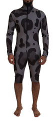 Dolce & Gabbana Gray Patterned Polyester Wetsuit Swimwear -   -  Dolce & Gabbana.