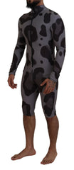 Dolce & Gabbana Gray Patterned Polyester Wetsuit Swimwear -   -  Dolce & Gabbana.