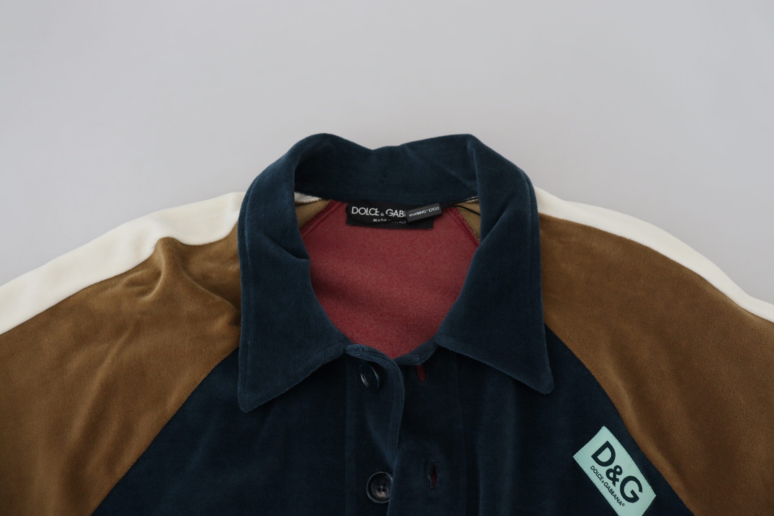 Dolce & Gabbana Multicolor Cotton Collared Pullover Sweater -   -  Dolce & Gabbana. Dolce & Gabbana Multicolor Cotton Collared Pullover Sweater -   -  Dolce & Gabbana.