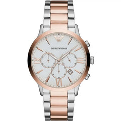 Emporio Armani Elegant Two-Tone Timepiece for Men -   -  Emporio Armani.