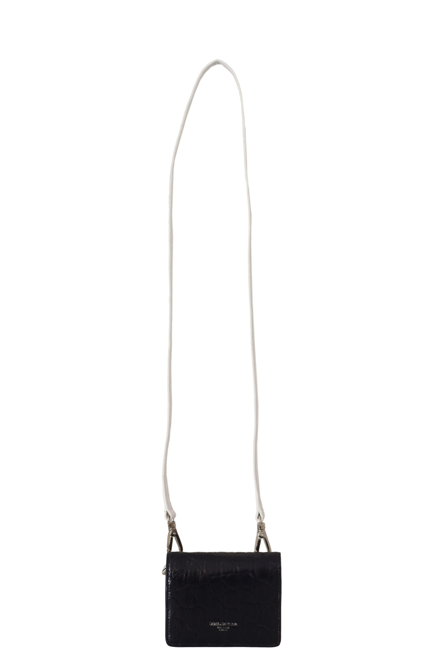 Dolce & Gabbana Blue White Caiman Leather Strap Card Holder Wallet -  Leather Wallet for Men -  Dolce & Gabbana. Dolce & Gabbana Blue White Caiman Leather Strap Card Holder Wallet -  Leather Wallet for Men -  Dolce & Gabbana.