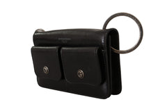 Dolce & Gabbana Black Leather Wristlet Mini Bag Card Bill Wallet -  Leather Wallet for Men -  Dolce & Gabbana.