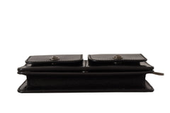 Dolce & Gabbana Black Leather Wristlet Mini Bag Card Bill Wallet -  Leather Wallet for Men -  Dolce & Gabbana.