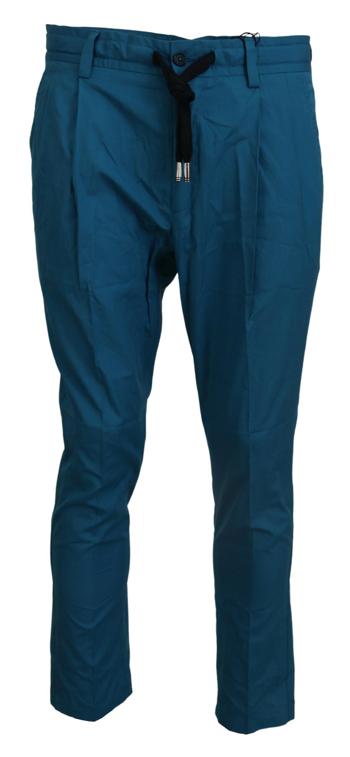 Dolce & Gabbana Blue Cotton Chinos Trousers Pants -   -  Dolce & Gabbana.