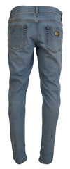 Dolce & Gabbana Blue Wash Slim Fit Cotton Denim Jeans -   -  Dolce & Gabbana.