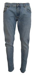 Dolce & Gabbana Blue Wash Slim Fit Cotton Denim Jeans -   -  Dolce & Gabbana.