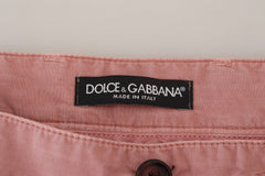 Dolce & Gabbana Pink Chinos Cotton Casual Mens Shorts -   -  Dolce & Gabbana.