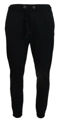 Dolce & Gabbana Black Mens Sport Wool Sweatpants Pants -   -  Dolce & Gabbana.