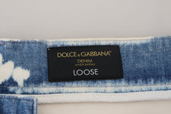 Dolce & Gabbana Blue Ceasar Denim Cotton Loose Fit Jeans -   -  Dolce & Gabbana.