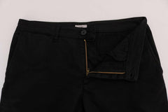 GF Ferre Black Cotton Stretch Chinos Pants -   -  GF Ferre.