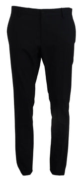 Dolce & Gabbana Blue Wool Stretch Dress Formal Slim Fit Pant -   -  Dolce & Gabbana.