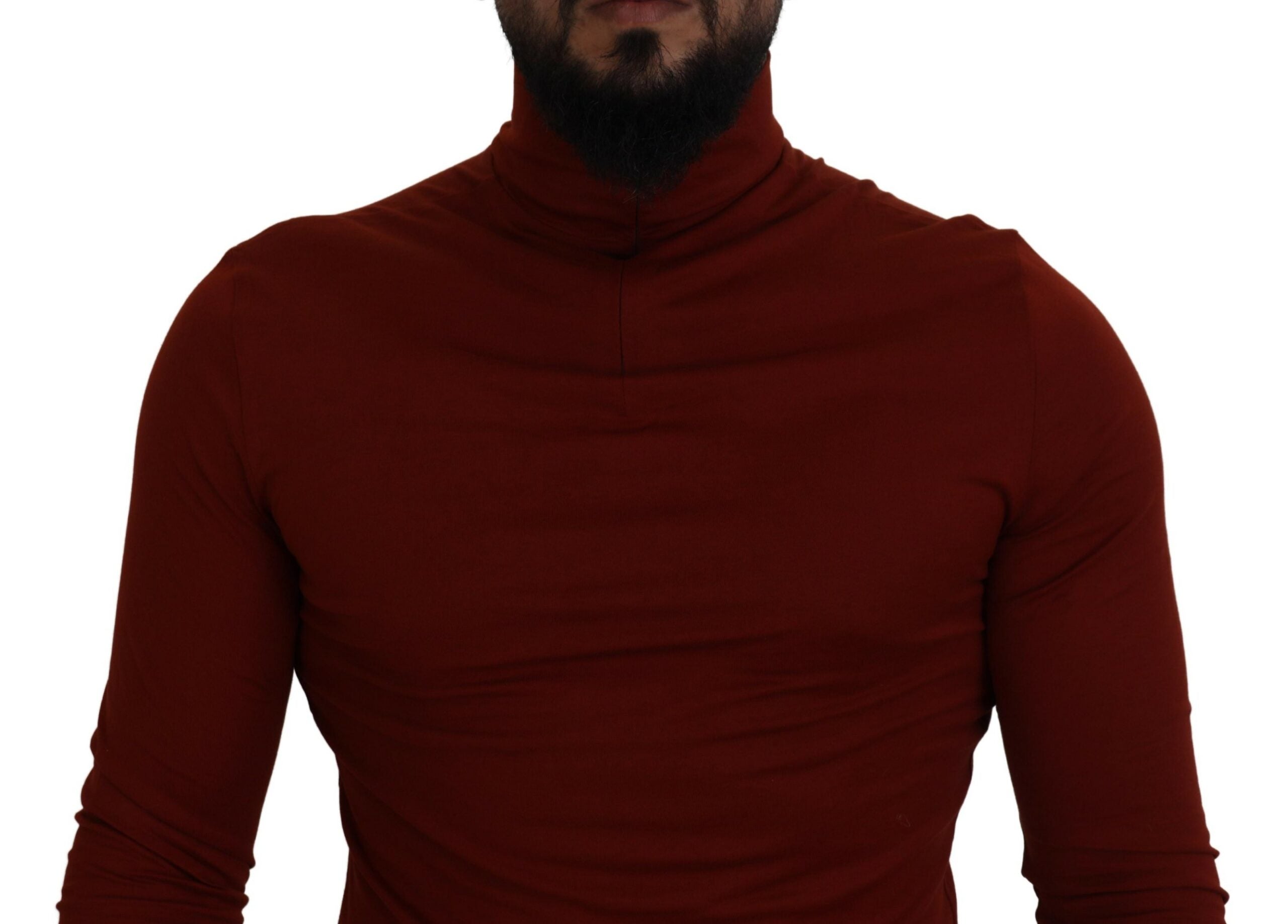 Dolce & Gabbana Maroon Cotton Turtle Neck Zip Sweater -   -  Dolce & Gabbana. Dolce & Gabbana Maroon Cotton Turtle Neck Zip Sweater -   -  Dolce & Gabbana.
