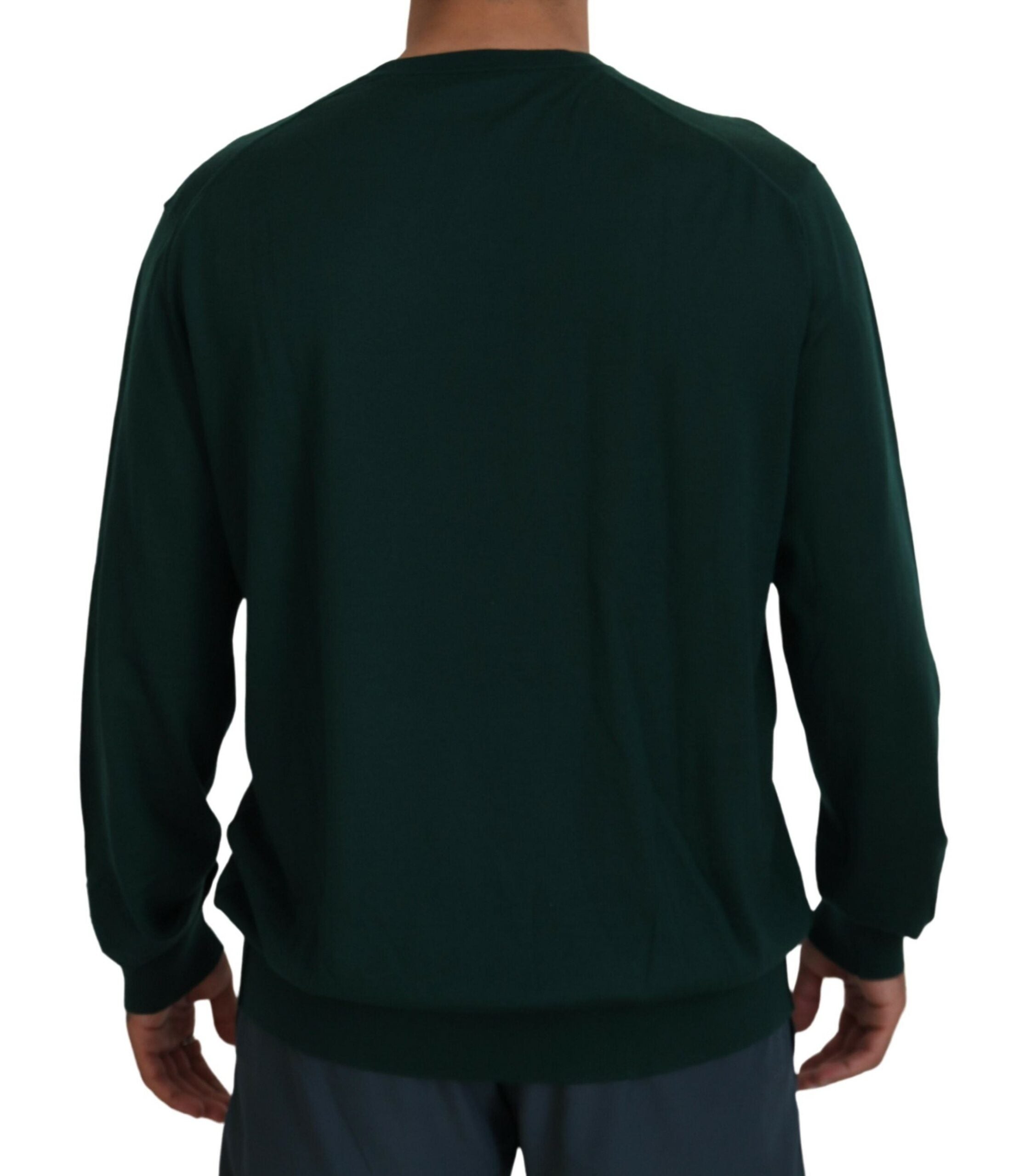 Dolce & Gabbana Green Cashmere V-neck Pullover Sweater -   -  Dolce & Gabbana. Dolce & Gabbana Green Cashmere V-neck Pullover Sweater -   -  Dolce & Gabbana.
