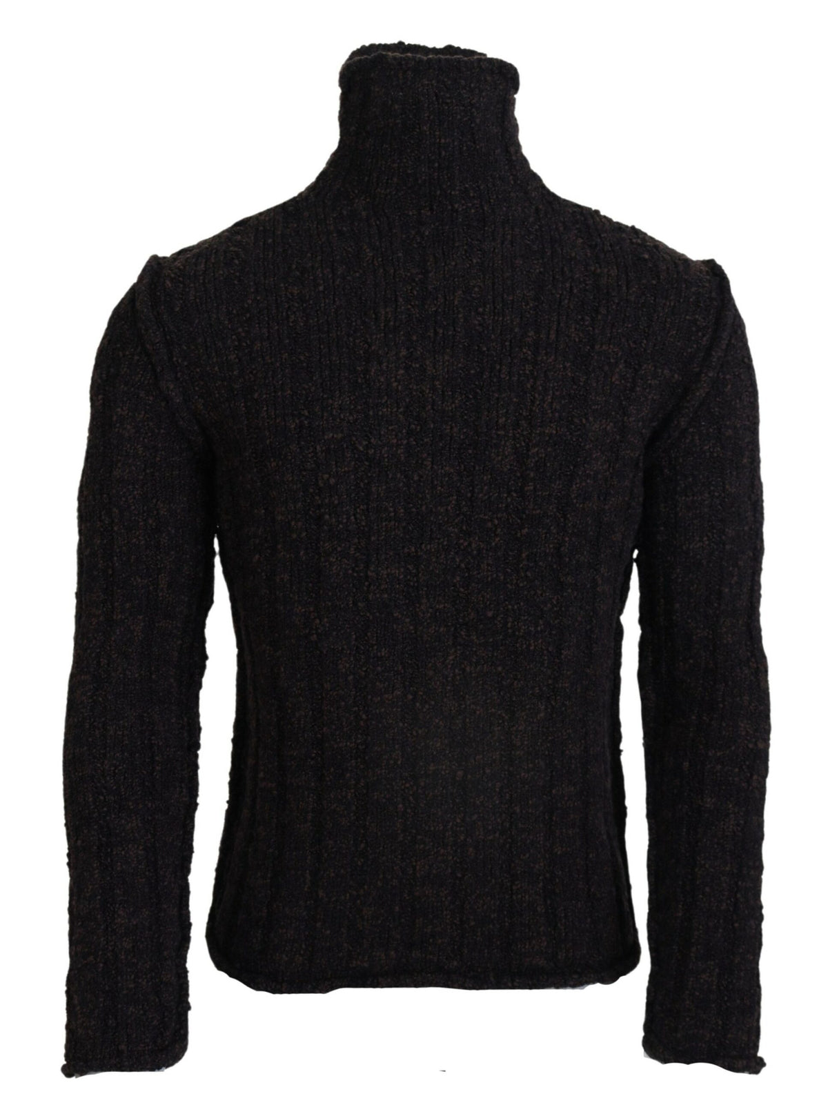 Dolce & Gabbana Brown Wool Knit Turtleneck Pullover Sweater -   -  Dolce & Gabbana.