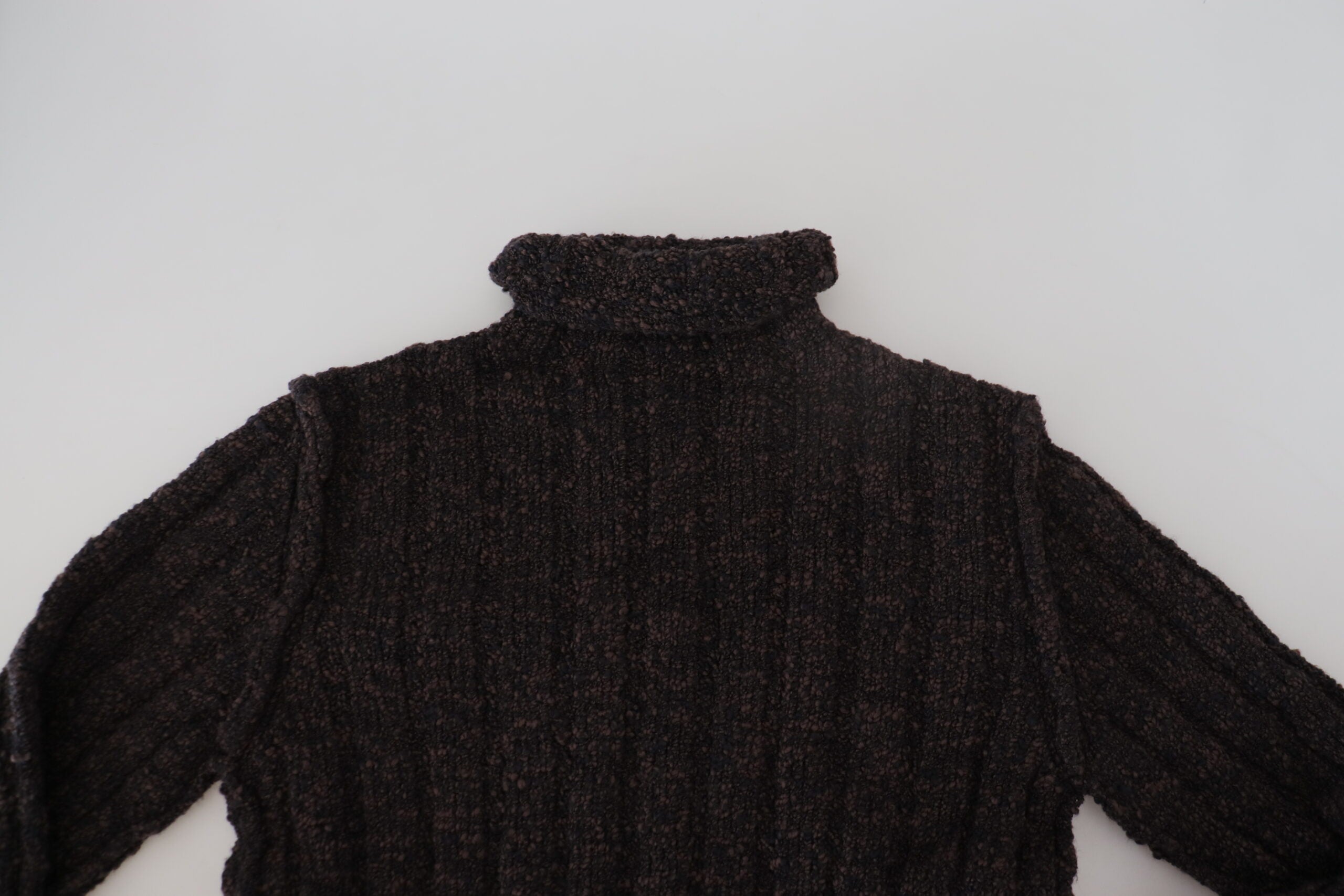 Dolce & Gabbana Brown Wool Knit Turtleneck Pullover Sweater -   -  Dolce & Gabbana. Dolce & Gabbana Brown Wool Knit Turtleneck Pullover Sweater -   -  Dolce & Gabbana.