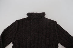 Dolce & Gabbana Brown Wool Knit Turtleneck Pullover Sweater -   -  Dolce & Gabbana.