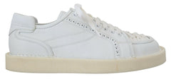 Dolce & Gabbana White Leather Low Top Oxford Sneakers Casual Shoes -   -  Dolce & Gabbana.