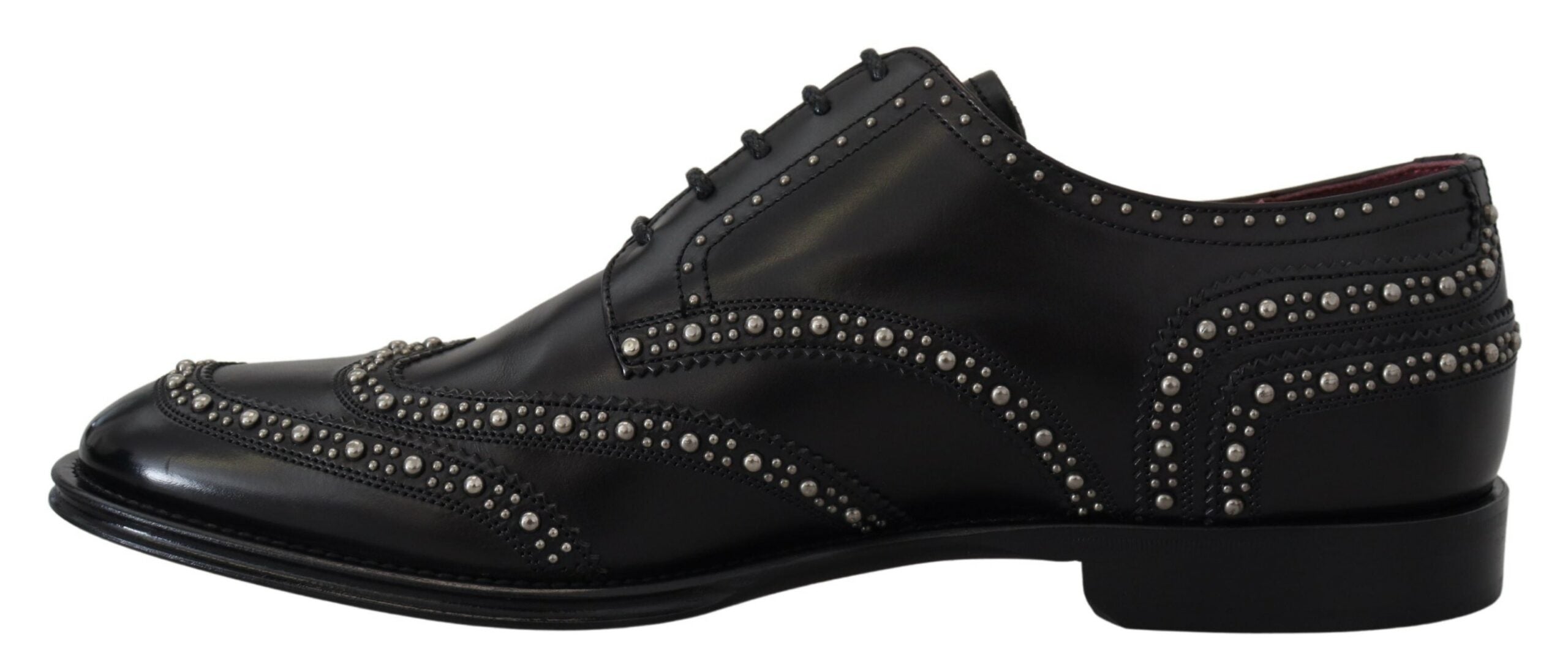 Dolce & Gabbana Black Leather Derby Dress Studded Shoes -   -  Dolce & Gabbana. Dolce & Gabbana Black Leather Derby Dress Studded Shoes -   -  Dolce & Gabbana.