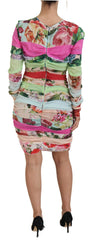 Dolce & Gabbana Multicolor Silk Floral Bodycon Sheath Dress -   -  Dolce & Gabbana.