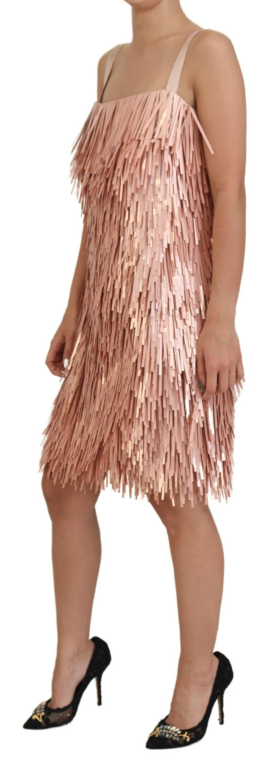 Dolce & Gabbana Pink Tinsel Sleeveless Shift A-line Dress -   -  Dolce & Gabbana. Dolce & Gabbana Pink Tinsel Sleeveless Shift A-line Dress -   -  Dolce & Gabbana.