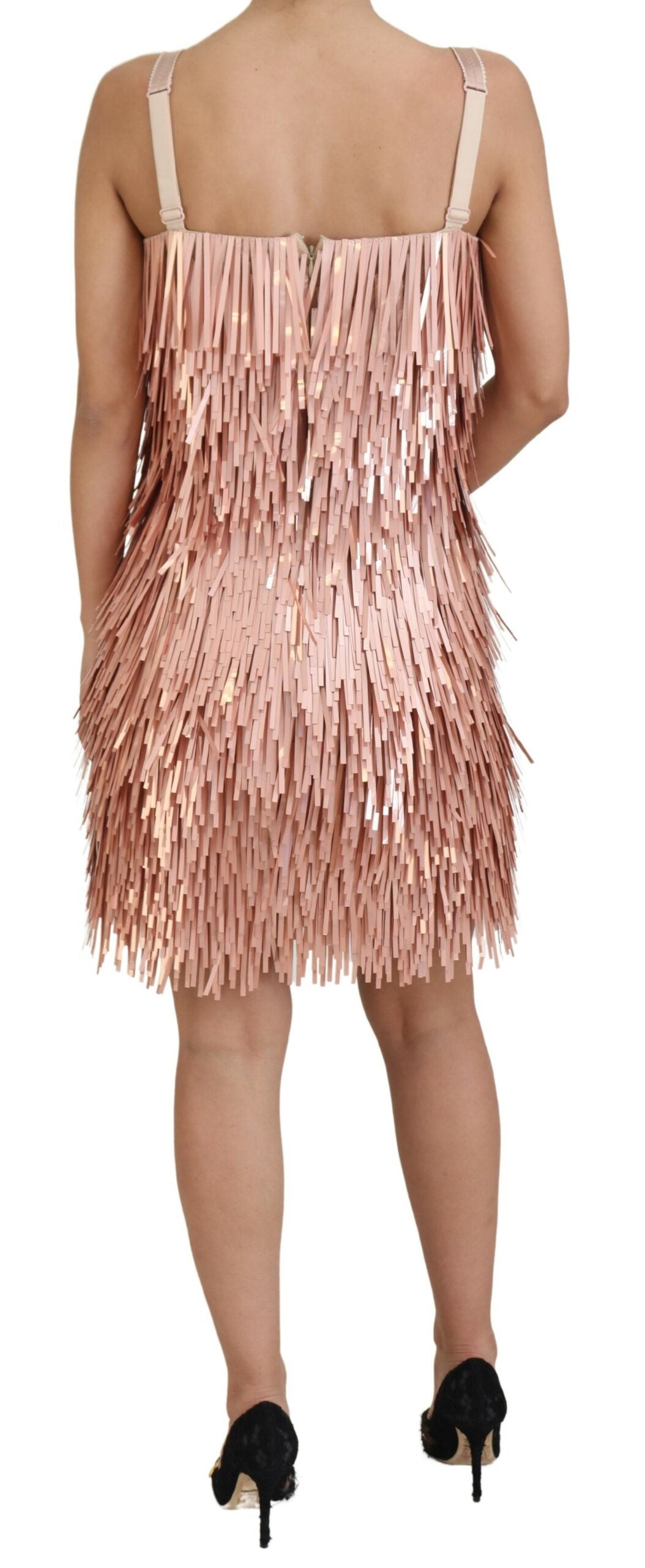 Dolce & Gabbana Pink Tinsel Sleeveless Shift A-line Dress -   -  Dolce & Gabbana. Dolce & Gabbana Pink Tinsel Sleeveless Shift A-line Dress -   -  Dolce & Gabbana.
