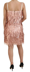 Dolce & Gabbana Pink Tinsel Sleeveless Shift A-line Dress -   -  Dolce & Gabbana.