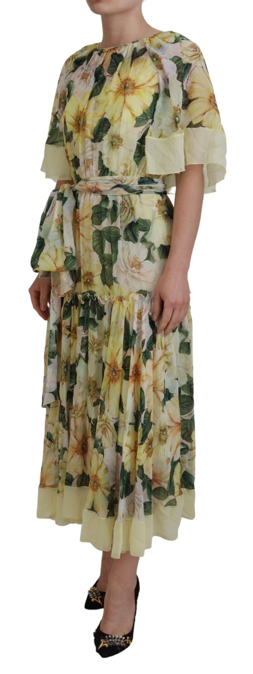 Dolce & Gabbana Multicolor Silk Floral Print Long Maxi Dress -   -  Dolce & Gabbana. Dolce & Gabbana Multicolor Silk Floral Print Long Maxi Dress -   -  Dolce & Gabbana.
