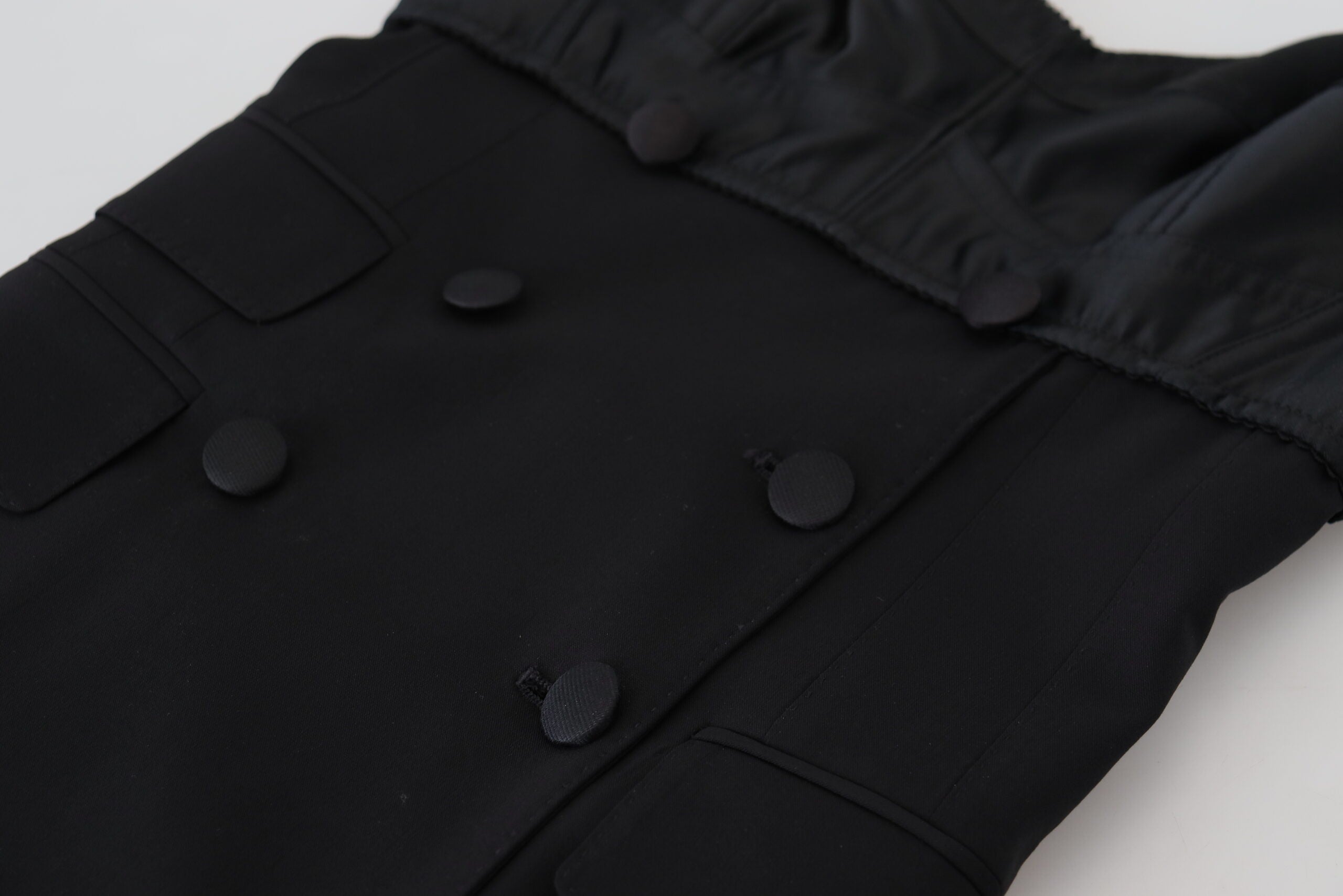 Dolce & Gabbana Black Fit Wool Stretch Sheath Mini Dress -   -  Dolce & Gabbana. Dolce & Gabbana Black Fit Wool Stretch Sheath Mini Dress -   -  Dolce & Gabbana.