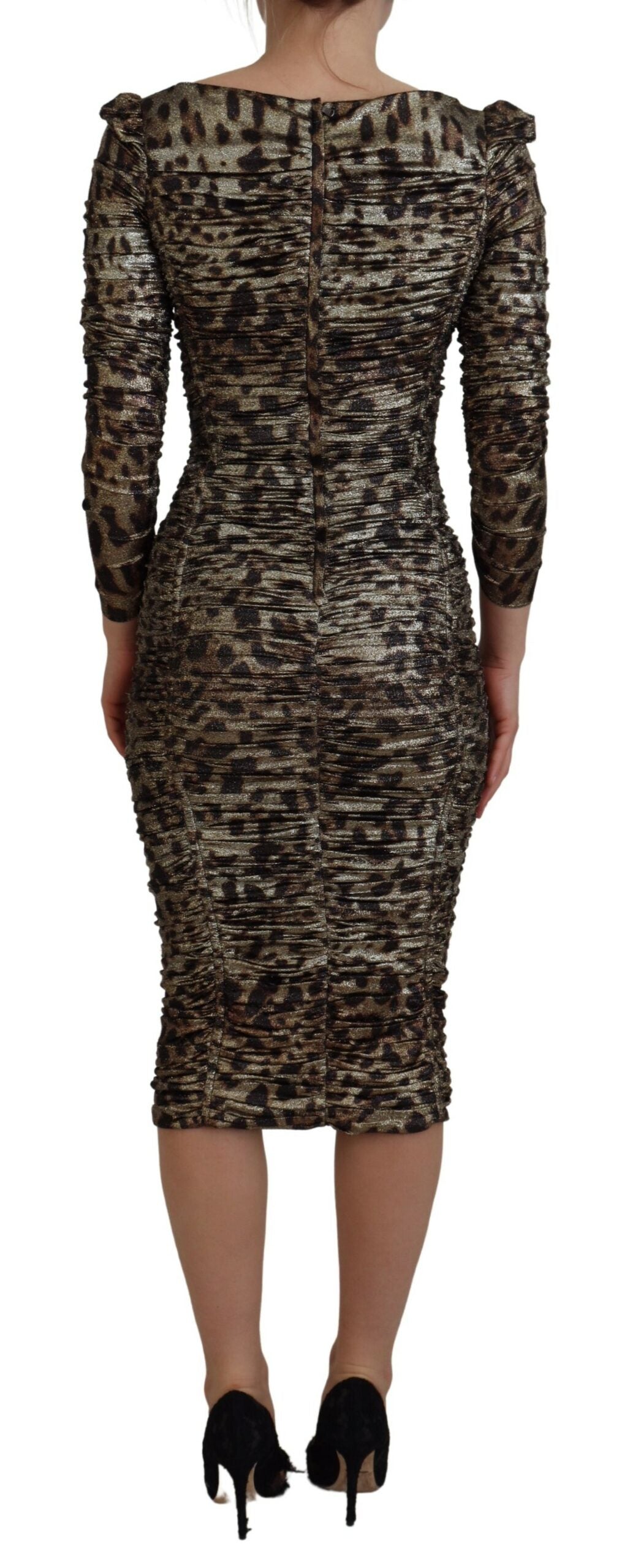 Dolce & Gabbana Multicolor Leopard Bodycon Sheath Midi Dress -   -  Dolce & Gabbana. Dolce & Gabbana Multicolor Leopard Bodycon Sheath Midi Dress -   -  Dolce & Gabbana.