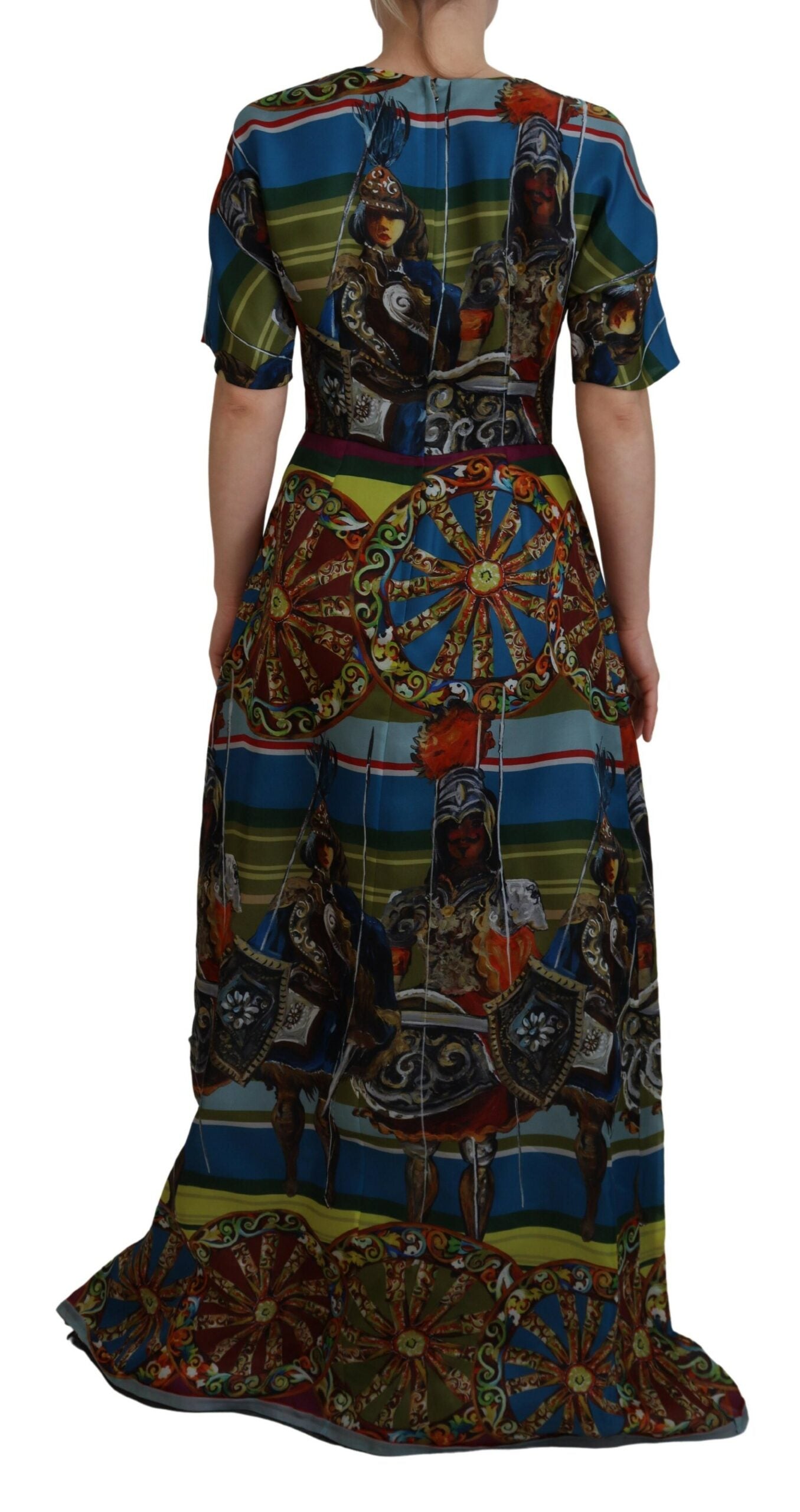 Dolce & Gabbana Multicolor Sicily Silk A-line Long Gown Dress -   -  Dolce & Gabbana. Dolce & Gabbana Multicolor Sicily Silk A-line Long Gown Dress -   -  Dolce & Gabbana.