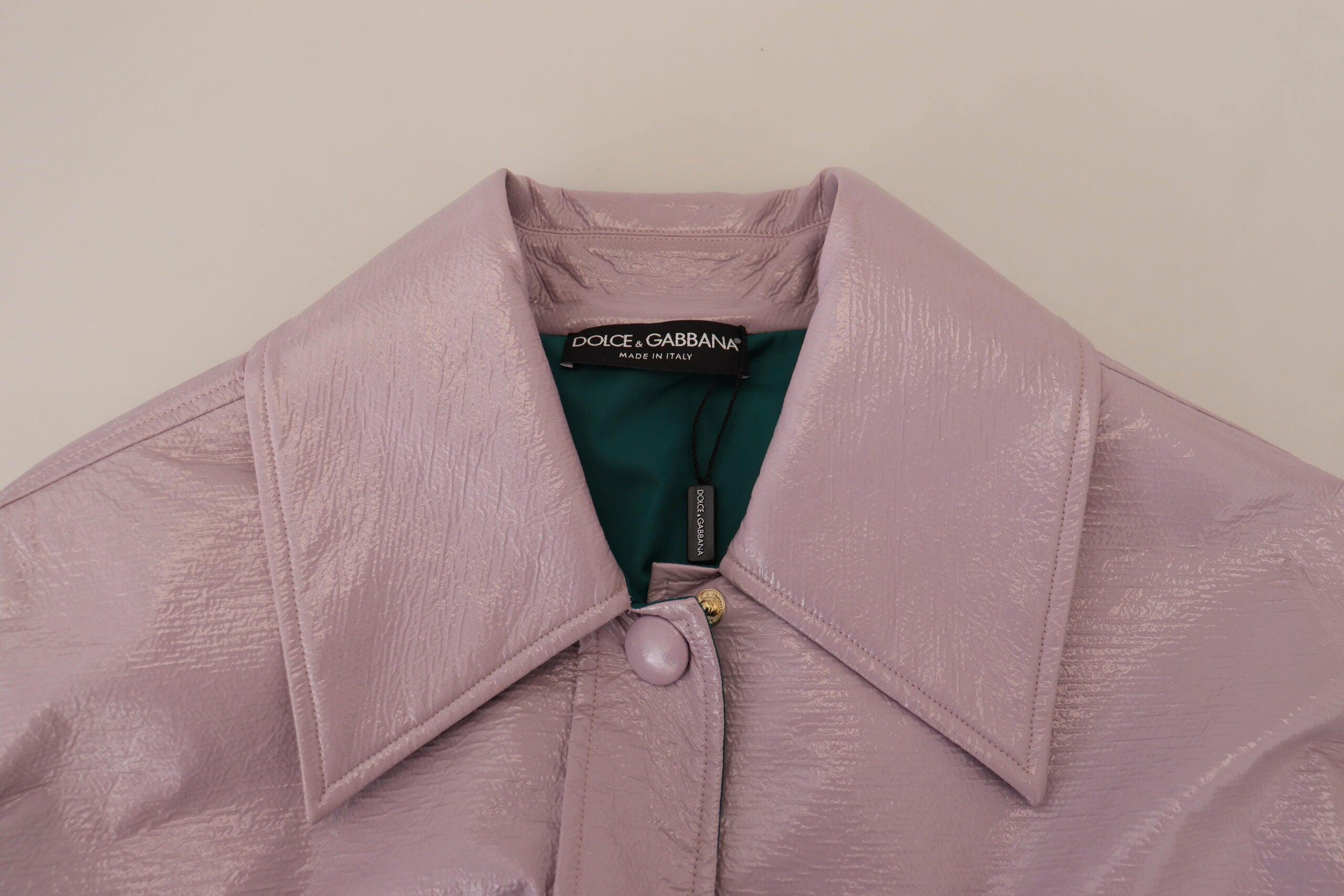 Dolce & Gabbana Purple Cotton Button Down Cropped Jacket -   -  Dolce & Gabbana. Dolce & Gabbana Purple Cotton Button Down Cropped Jacket -   -  Dolce & Gabbana.