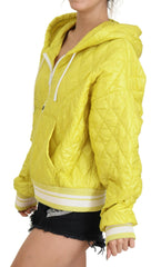 Dolce & Gabbana Yellow Nylon Quilted Hooded Pullover Jacket -   -  Dolce & Gabbana.