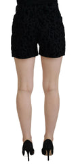 Dolce & Gabbana Black Denim Cotton Stretch Hot Pants Shorts -   -  Dolce & Gabbana.
