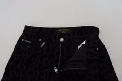 Dolce & Gabbana Black Denim Cotton Stretch Hot Pants Shorts -   -  Dolce & Gabbana.