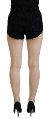 Dolce & Gabbana Black Denim Cotton Stretch Hot Pants Shorts -   -  Dolce & Gabbana.