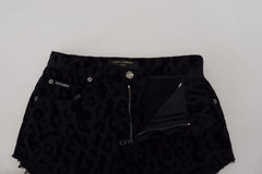 Dolce & Gabbana Black Denim Cotton Stretch Hot Pants Shorts -   -  Dolce & Gabbana.