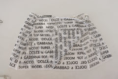 Dolce & Gabbana White Logo See Through A-line Mini Skirt -   -  Dolce & Gabbana.