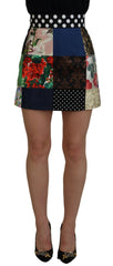 Dolce & Gabbana Multicolor Majolica Patchwork Mini Skirt -   -  Dolce & Gabbana.