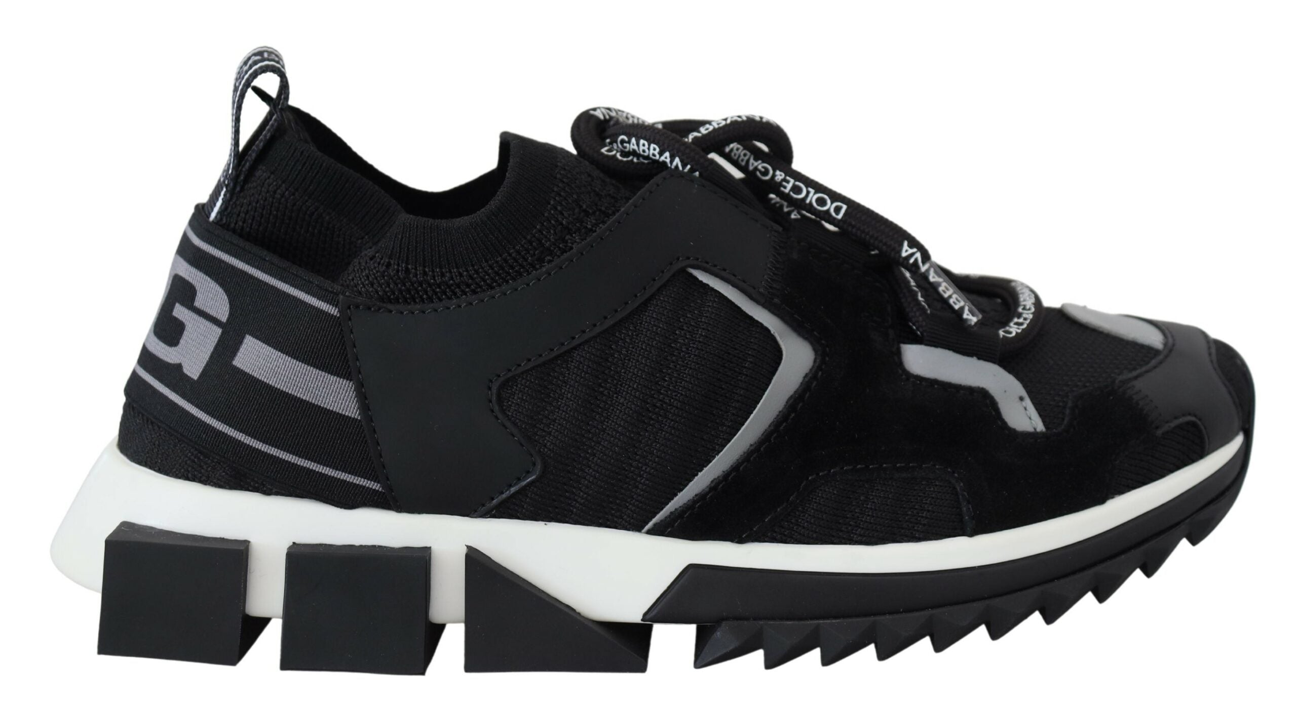 Dolce & Gabbana Black Mesh Sorrento Trekking Sneakers Shoes -   -  Dolce & Gabbana.