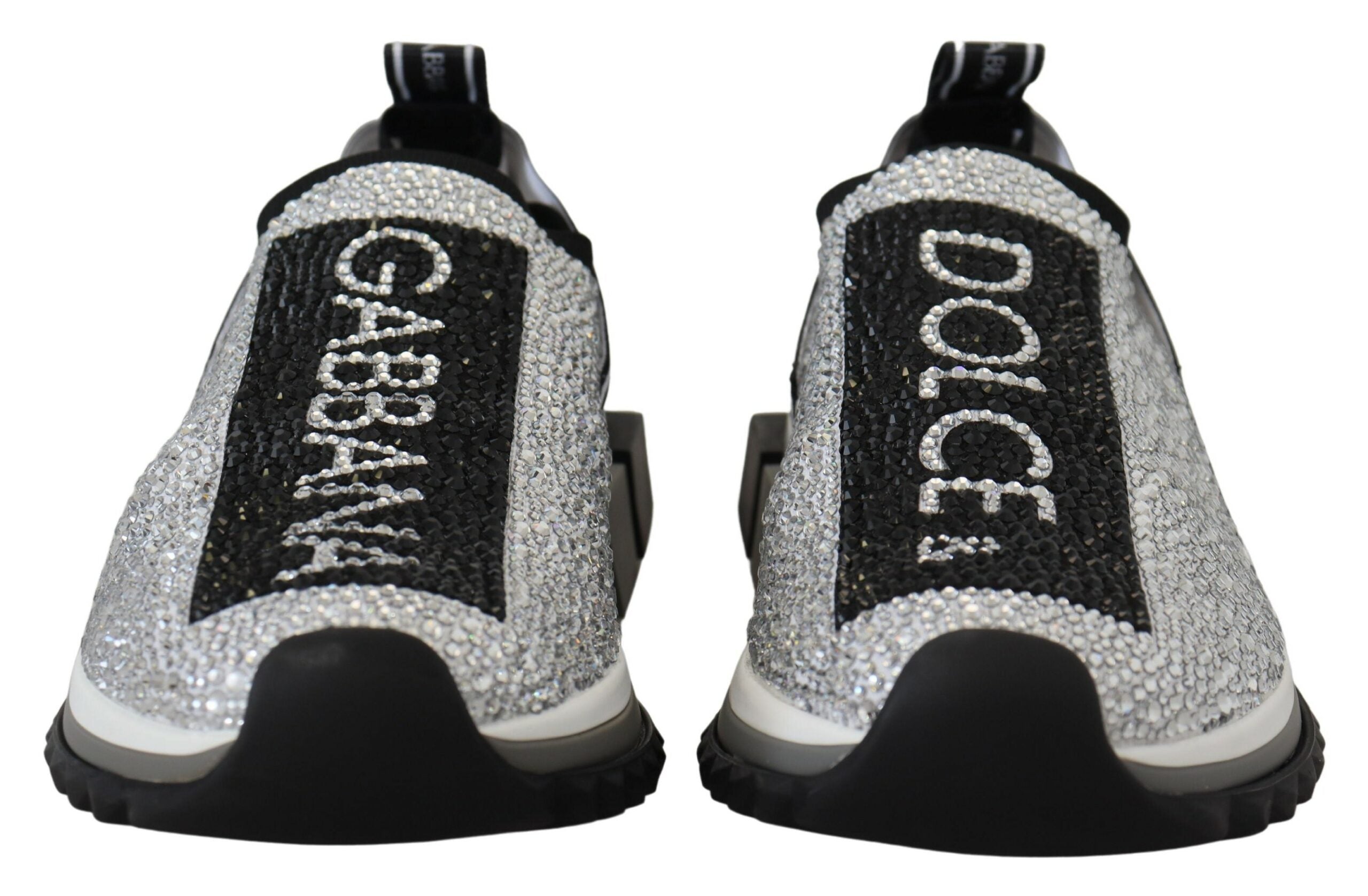 Dolce & Gabbana Silver Rhinestones Sorrento Sneakers Shoes -   -  Dolce & Gabbana. Dolce & Gabbana Silver Rhinestones Sorrento Sneakers Shoes -   -  Dolce & Gabbana.
